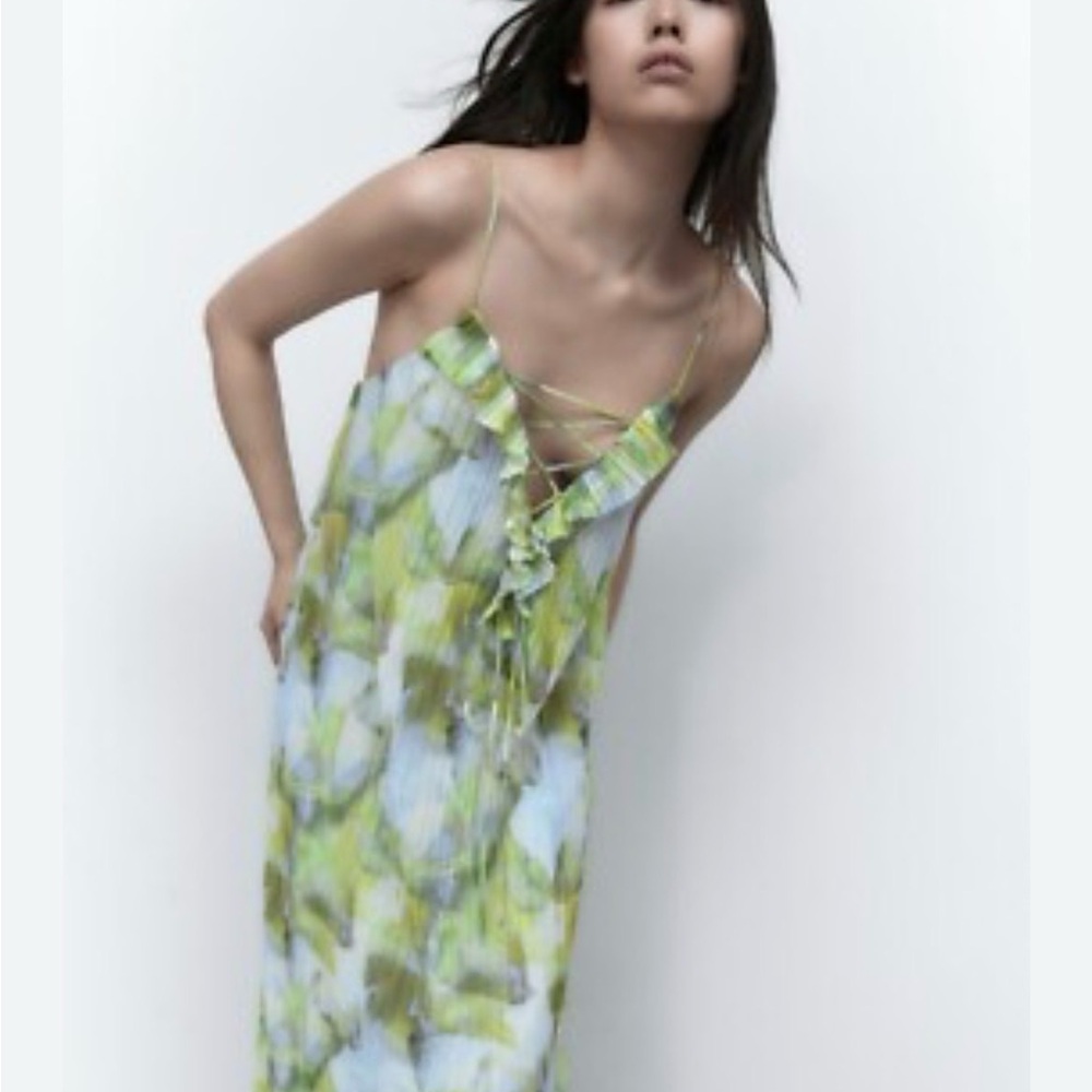 New Zara Elegant Multicolor Dress